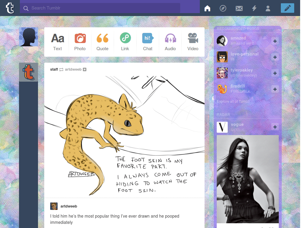 Fish Lace [Tumblr dash theme]