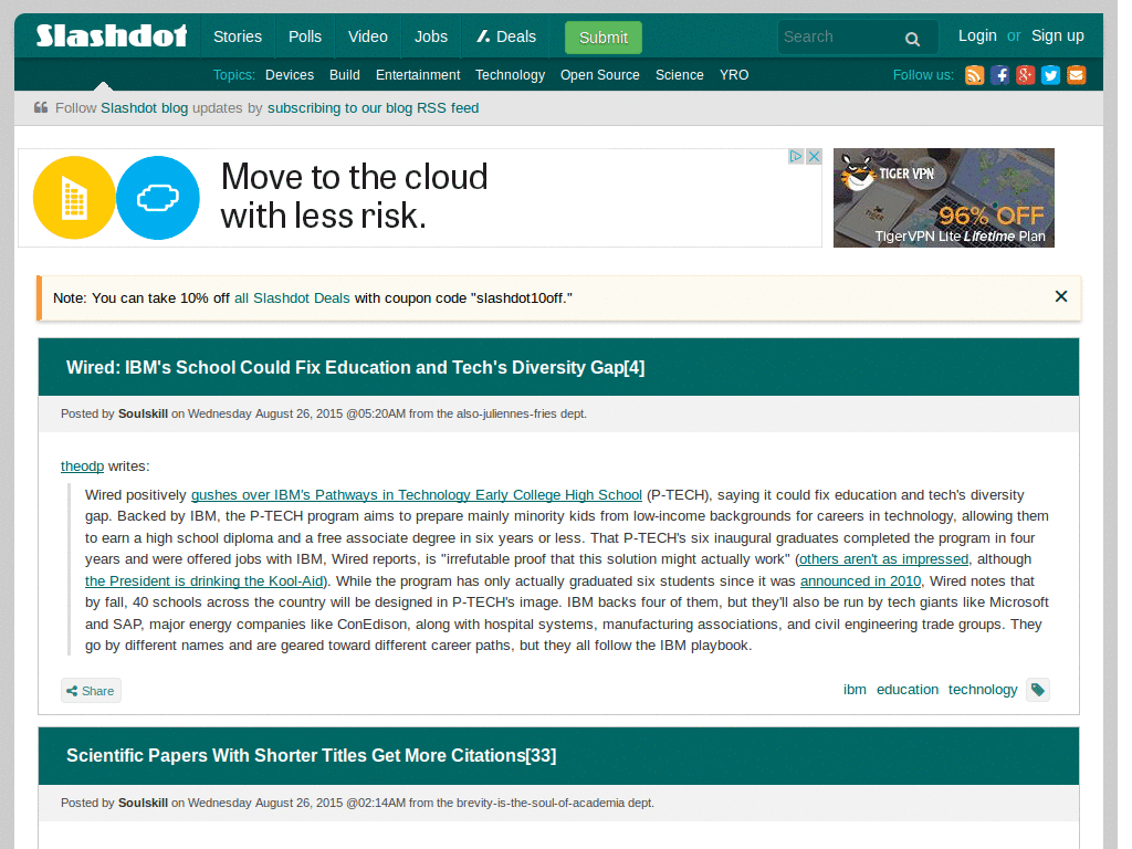 Slashdot classic mobile fix