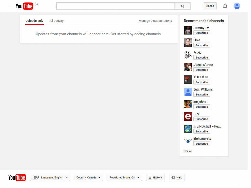 YouTube: moar vertical space in feeds