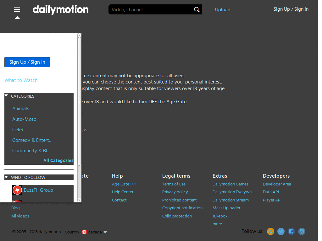 Dailymotion Dark, Minimal & Wide [WIP]