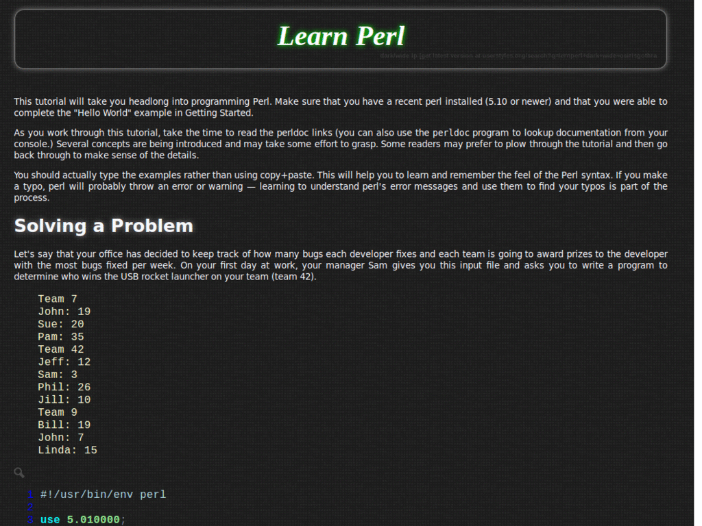 learnperl - slate gray - no need for preview