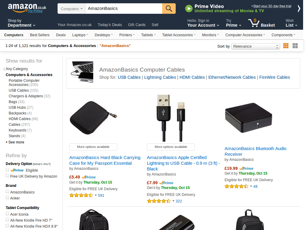 Amazon.co.uk "Sponsored Items"