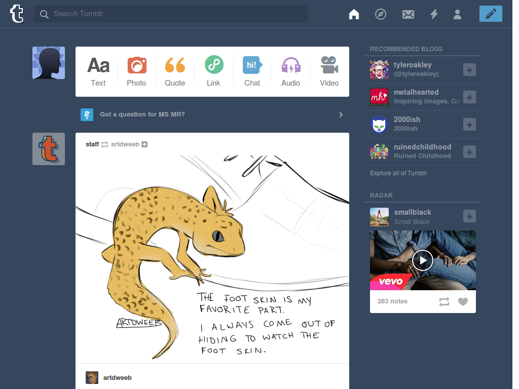 Live Wild tumblr logo