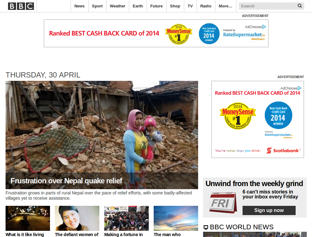 Hide most of the clickbait links