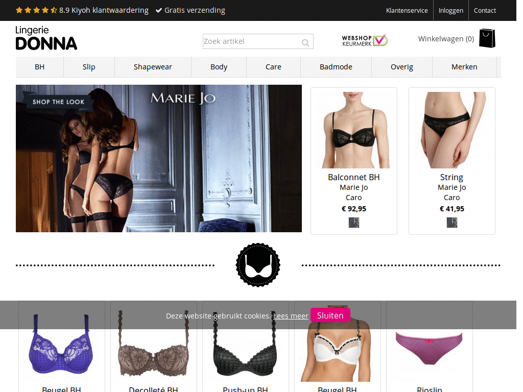 Lingerie-donna test