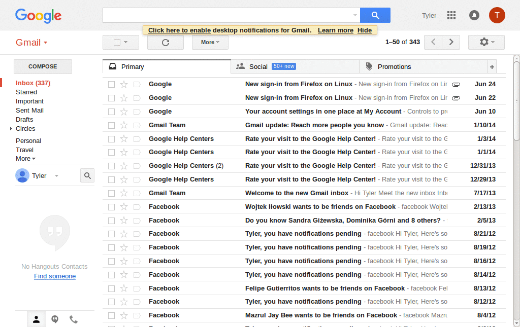 Gmail Compose Button Color (Red to Grey)