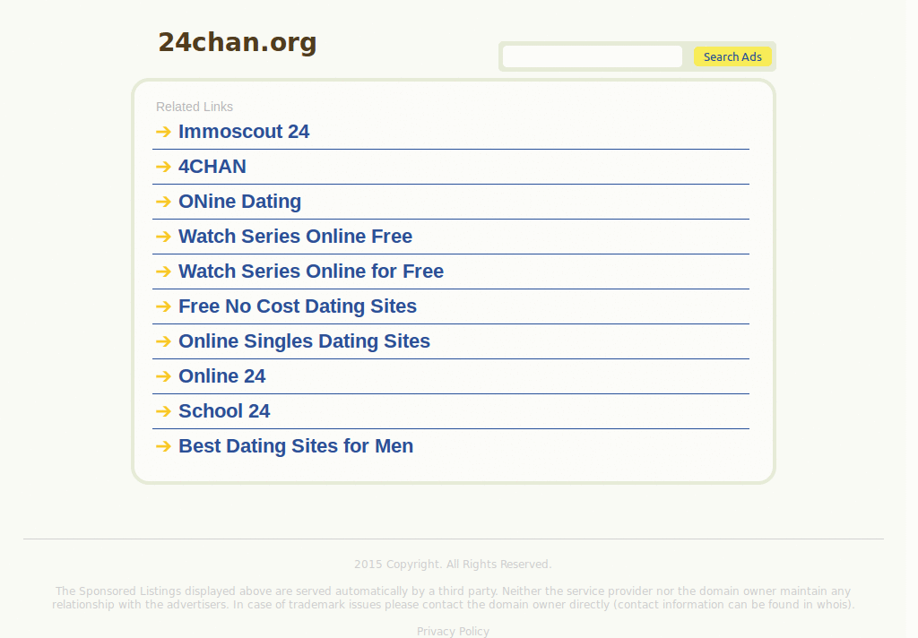 24chan - Right Side Menu