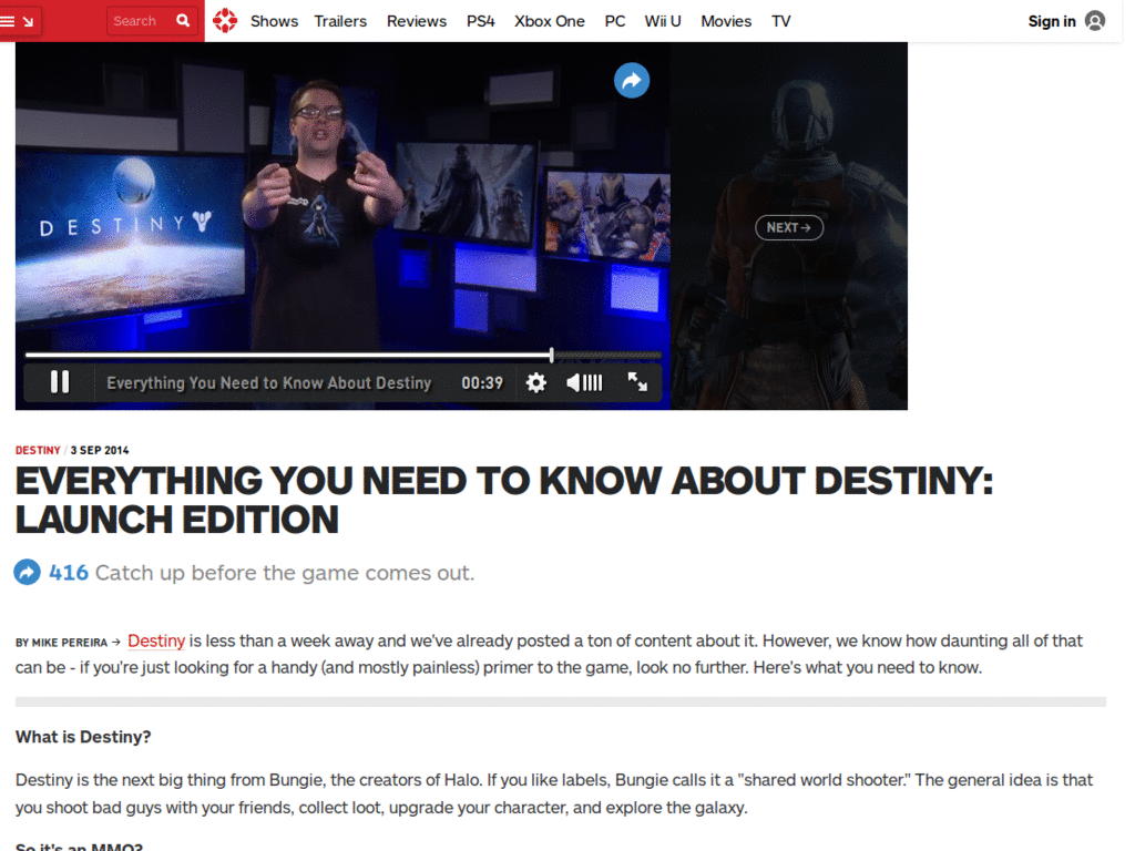 IGN - Minimalist Layout