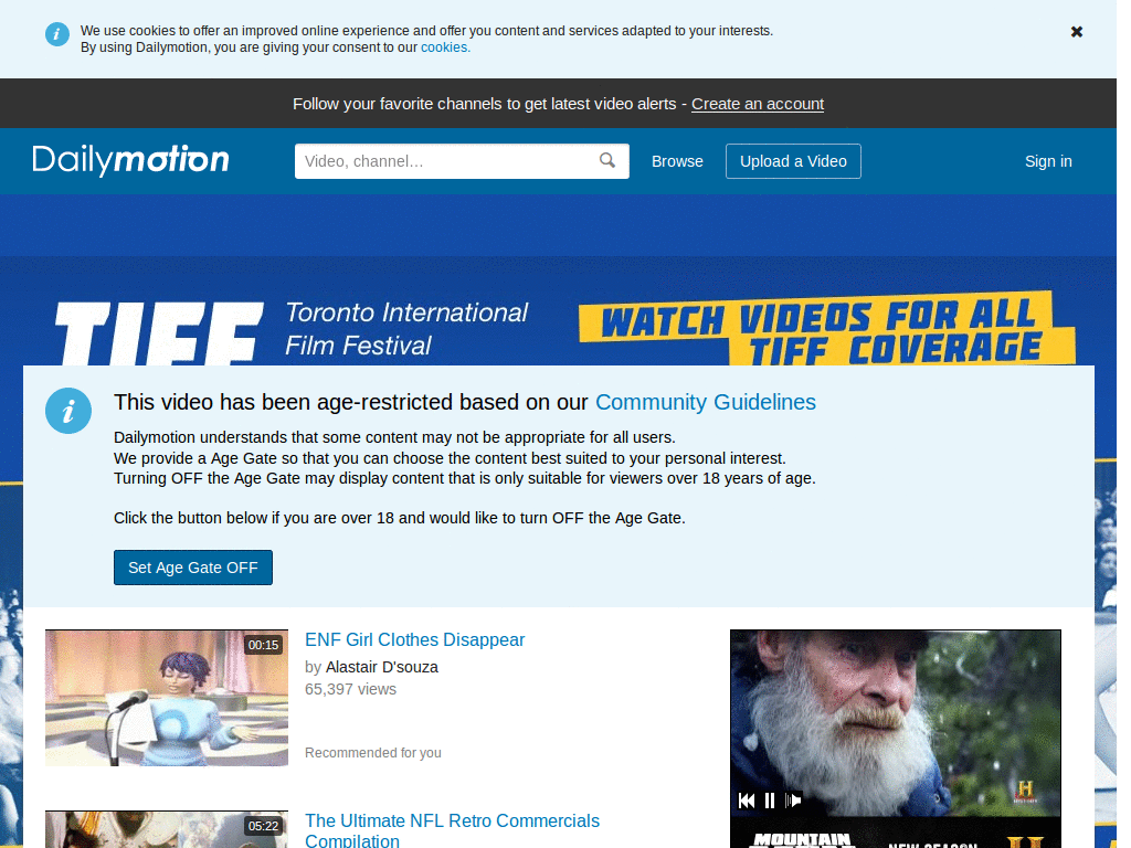 Dailymotion preview blur disabler