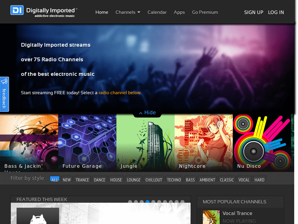 di.fm DanillaTech ESI глазосбережение