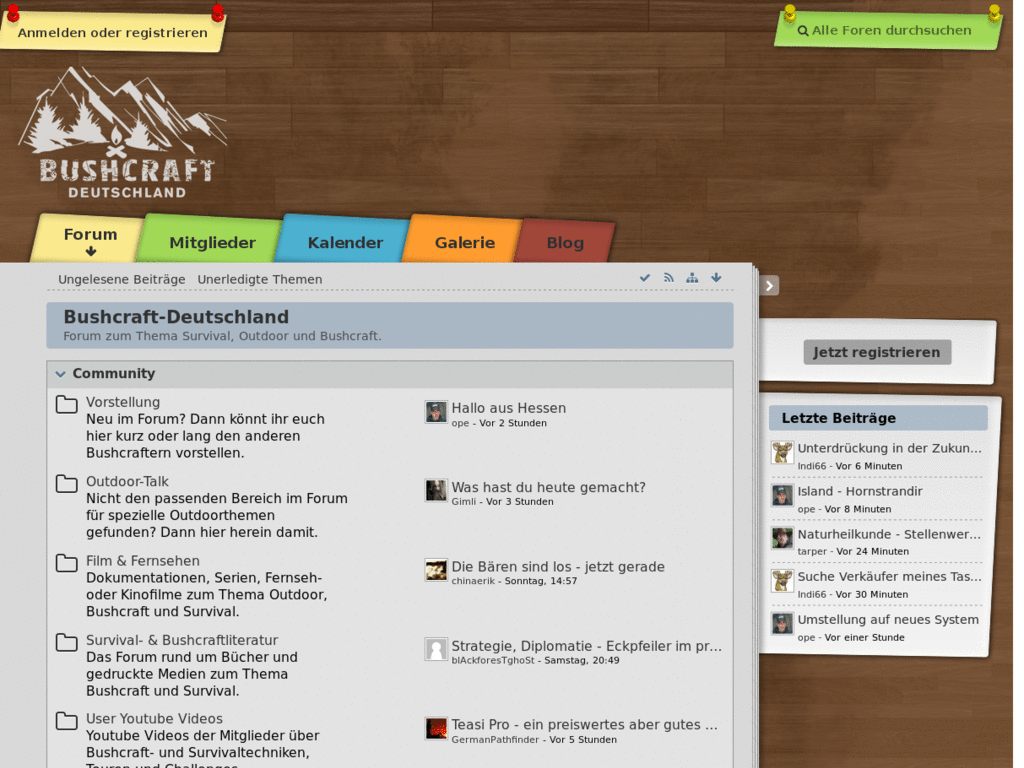 Bushcraft-Deutschland - Improved readability