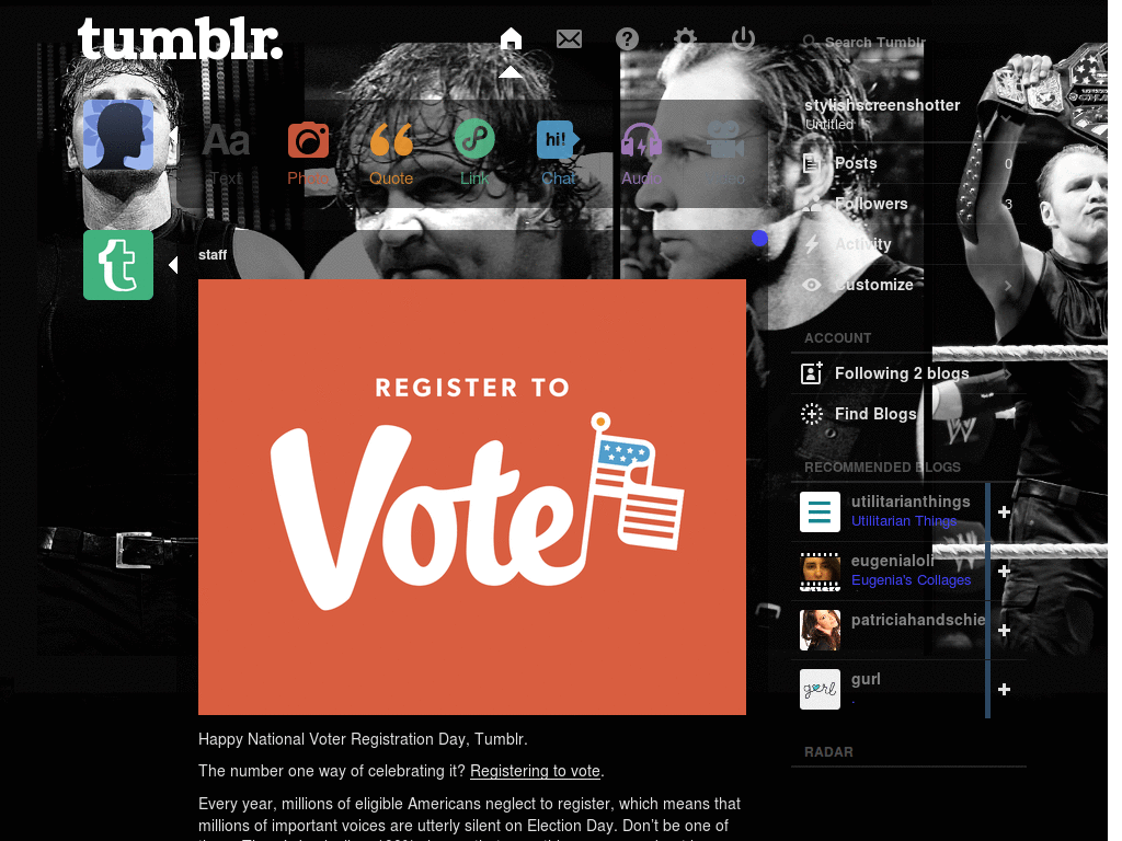 Dean Ambrose dashboard theme