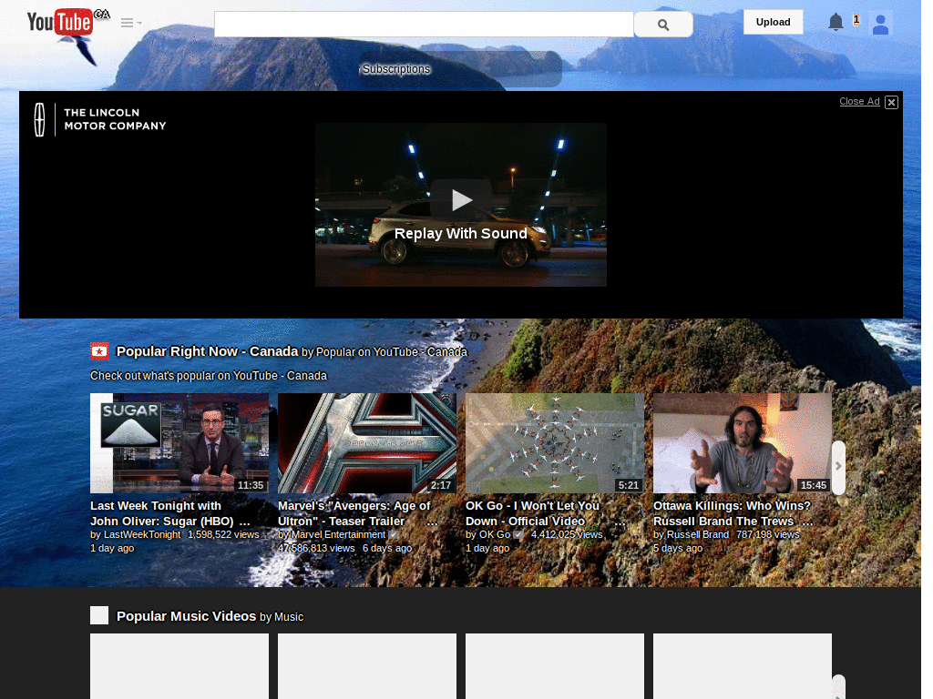 YouTube Ocean View