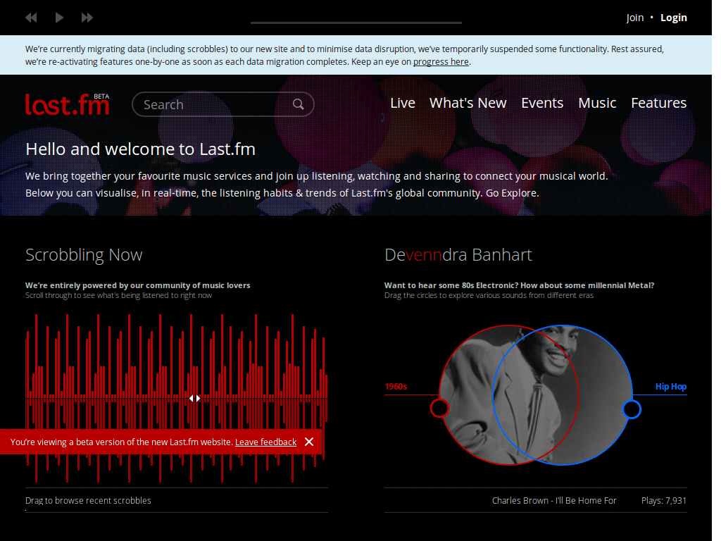 Last.fm - Clean footer (No ads or CBS crap)