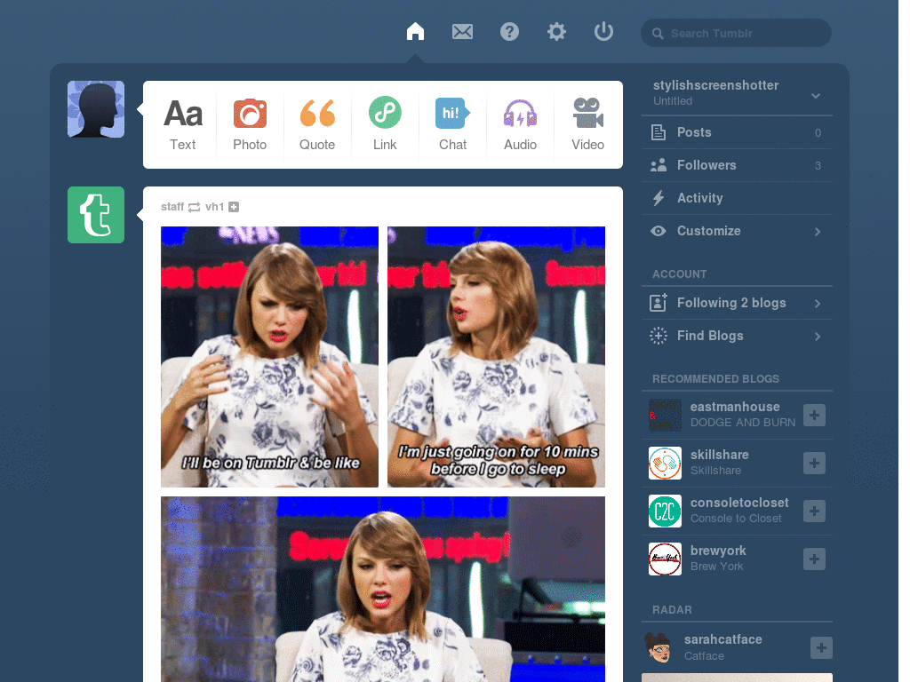 tumblr no logo