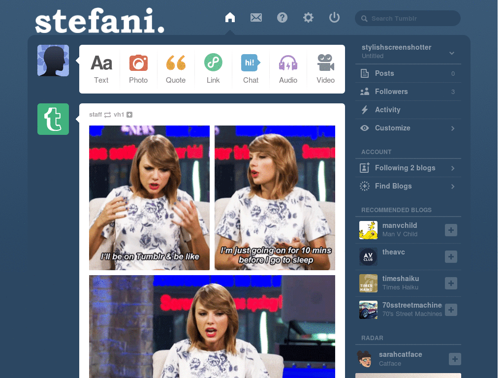 Stefani tumblr logo