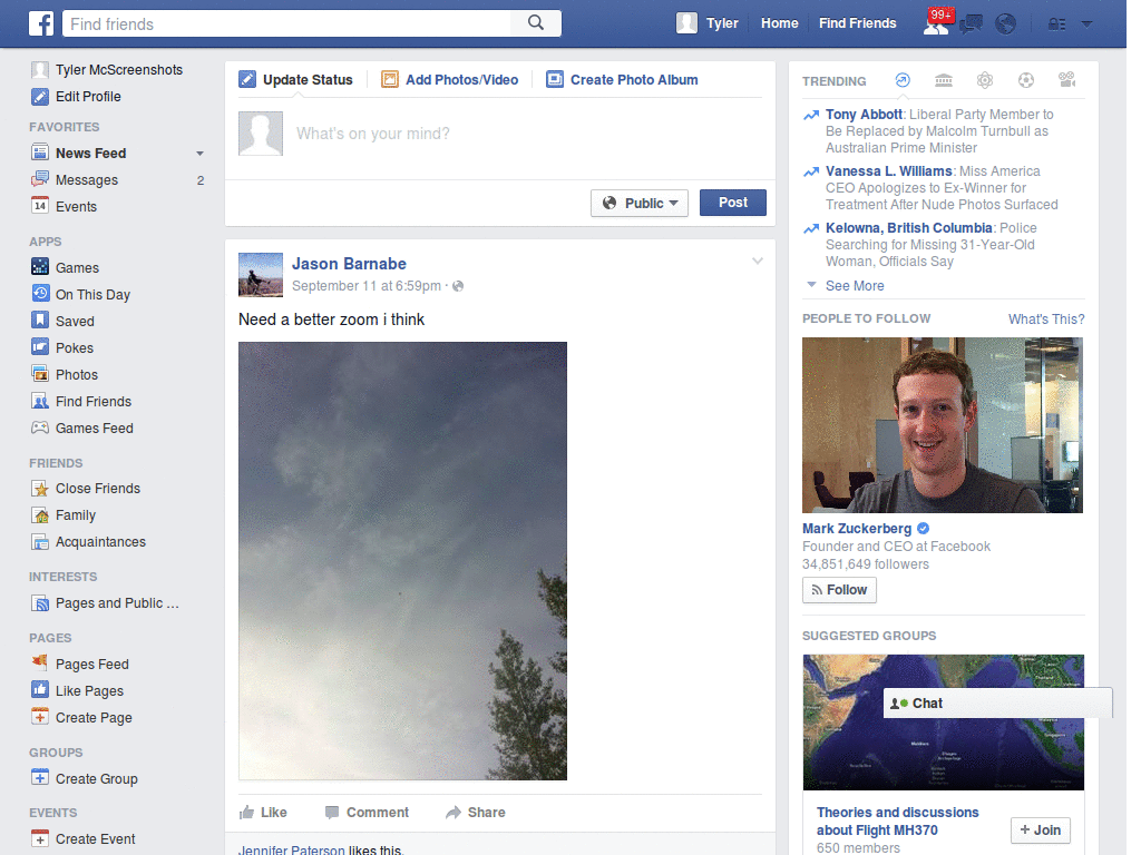 Facebook UX