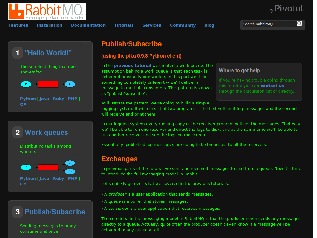 RabbitMQ Dark
