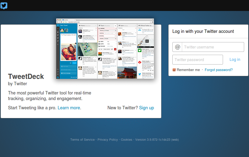 DISCONTINUED Light TweetDeck Classic Aqua