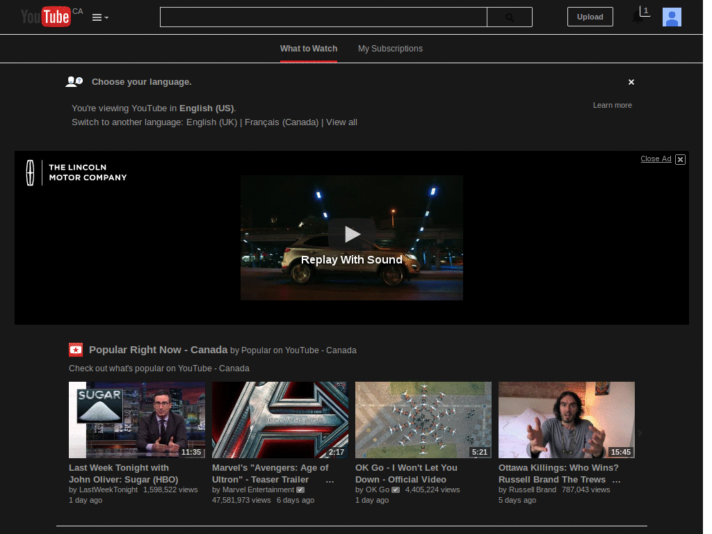 YouTube Simple Dark