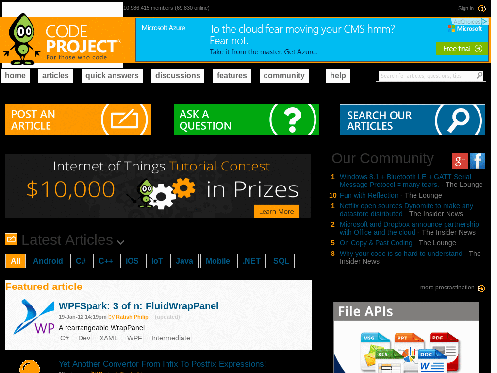 Codeproject - My Dark Theme