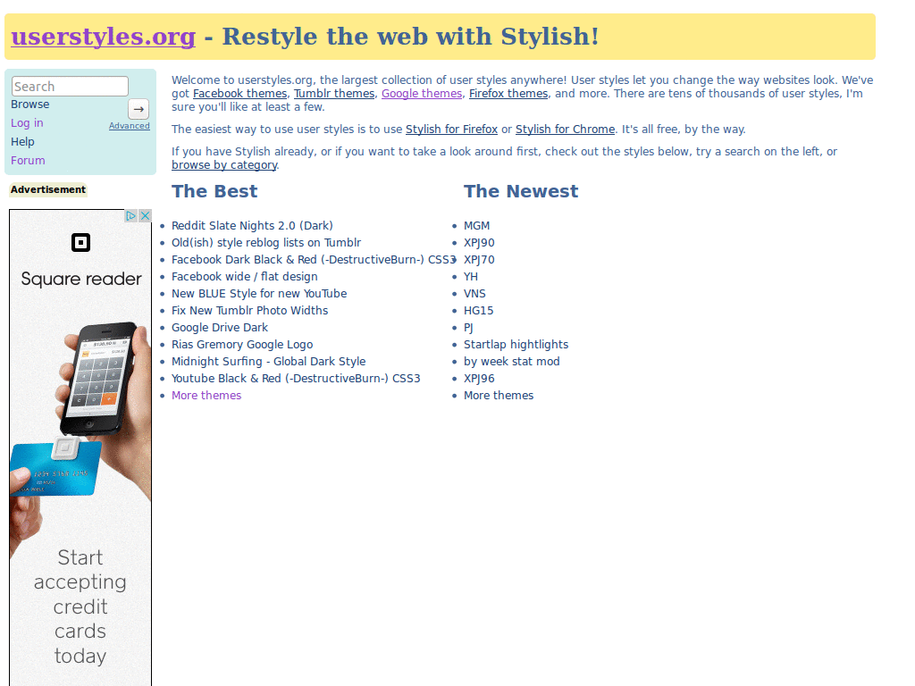 Userstyles - Clean v1.0 w/ 4 Column Lists