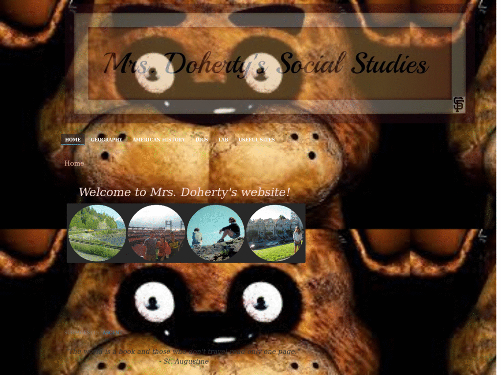 Mrs. Doherty's Social Studies: Freddy Fazbear