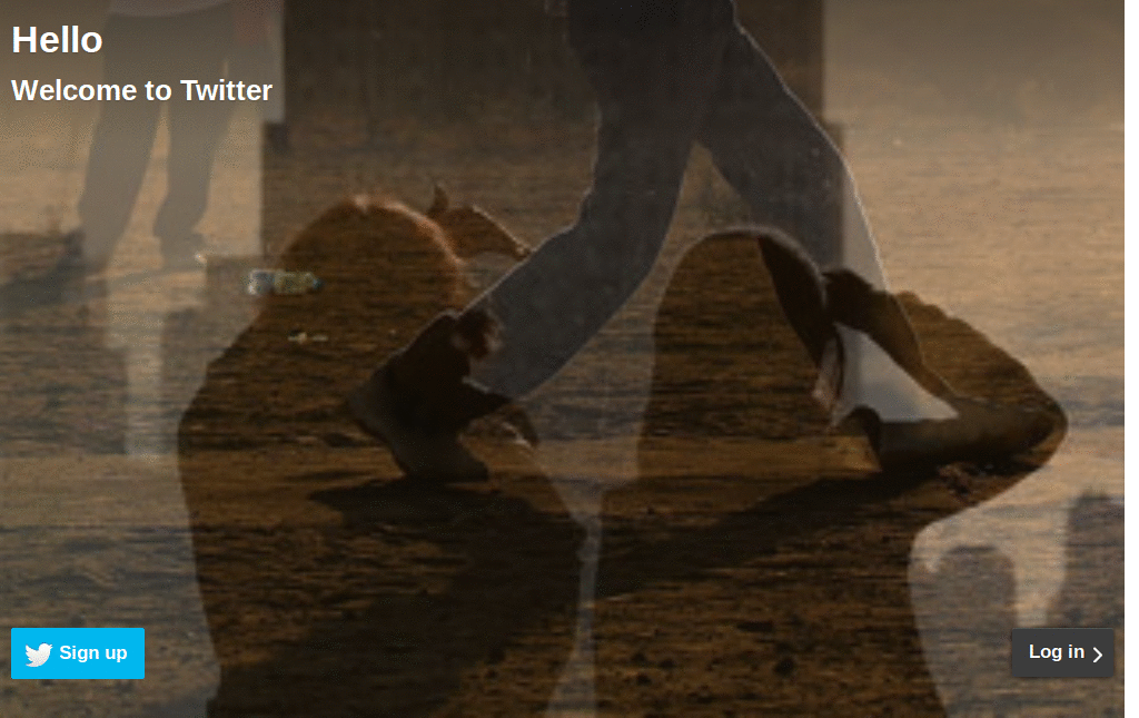 Mobile Twitter flat