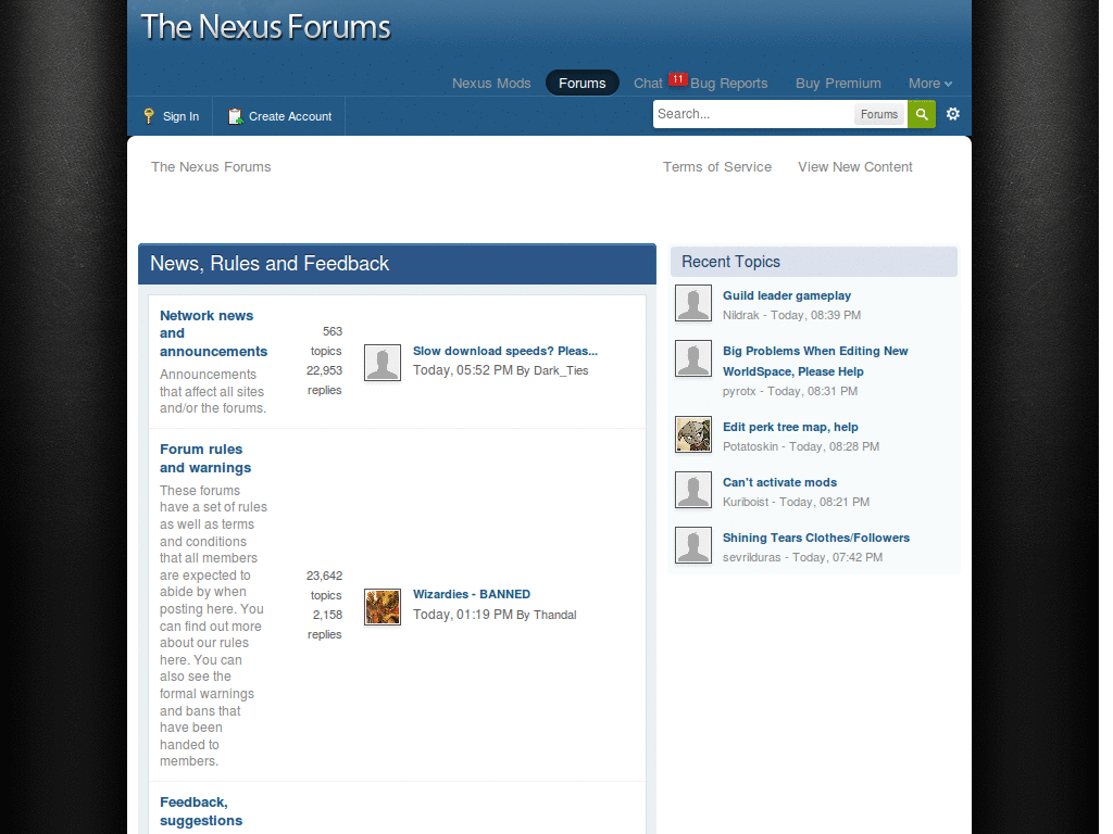 Nexus Network - Forums Dark to Light Conversion