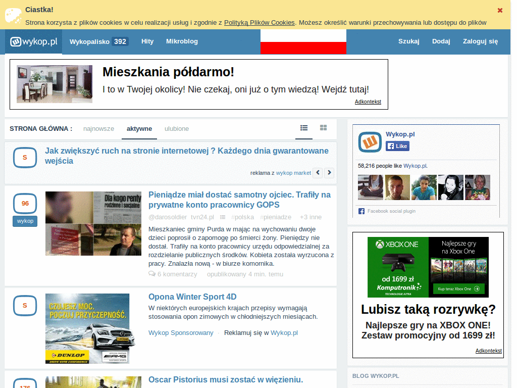 Wykop - Flaga Polski na Święto Niepodległości