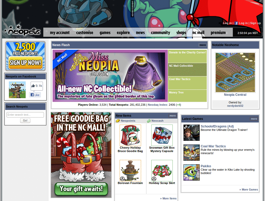 Neopets Site Theme - Conquer Kreludor