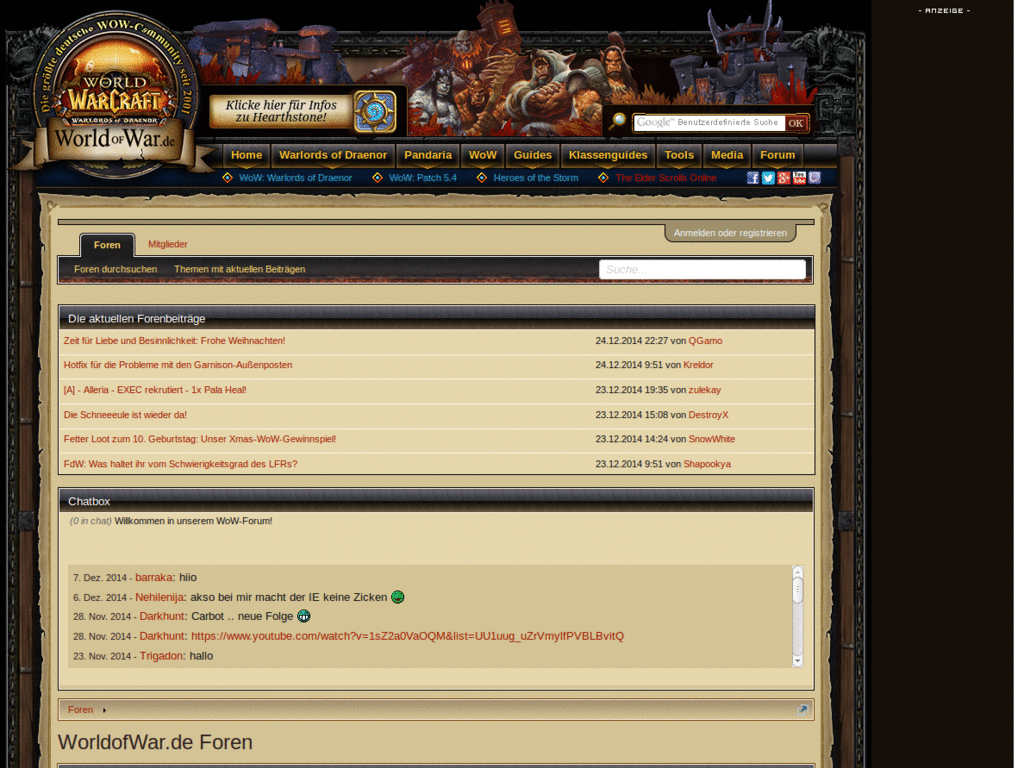Gamona Forum simple layout