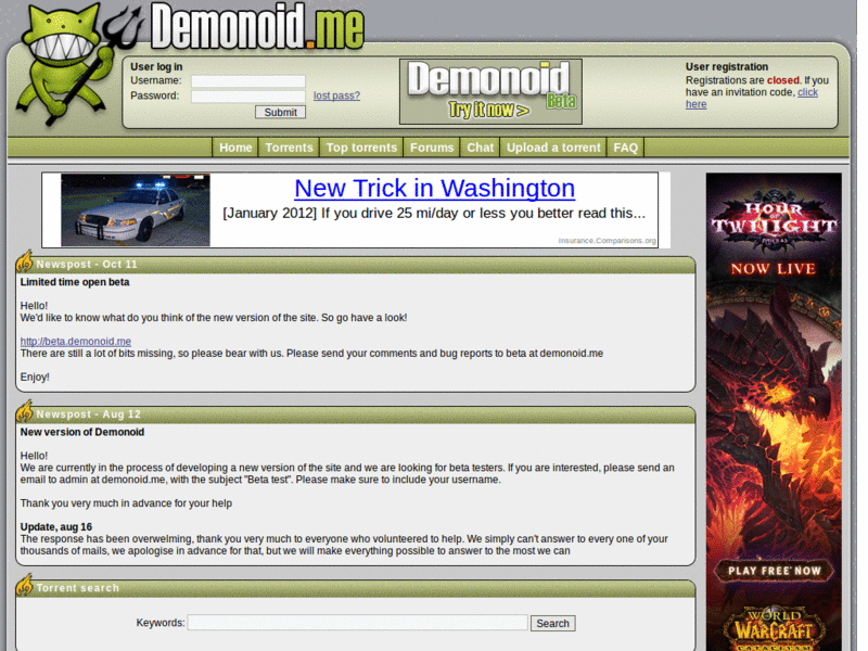 Demonoid - Fixed width & Cleanup