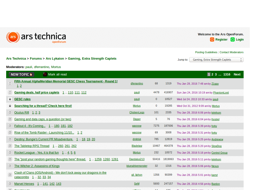 Ars Technica Improvements