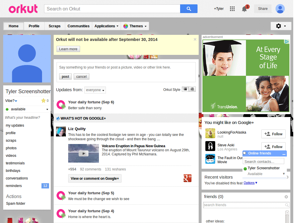Orkut - U2  ( by Templah.com )