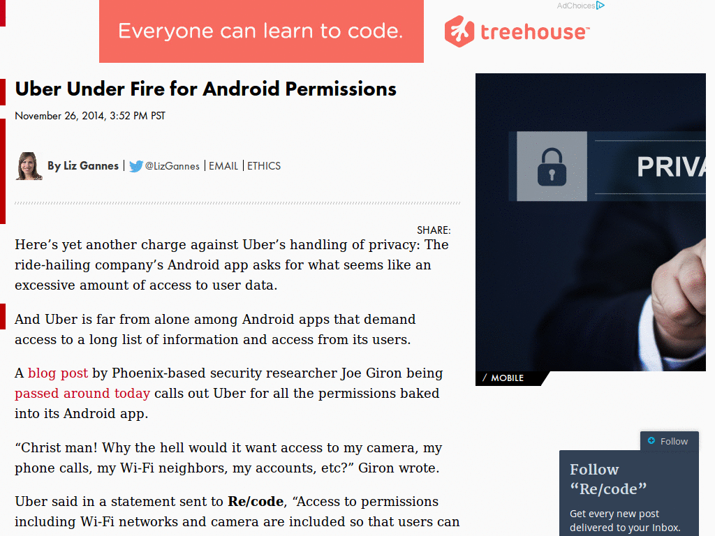 autohide the header & sidebar [re/code]