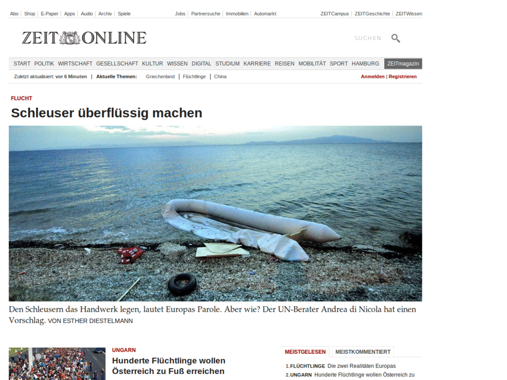 Zeit.de ohne Werbung