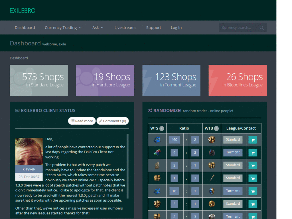 ExileBro darker Theme