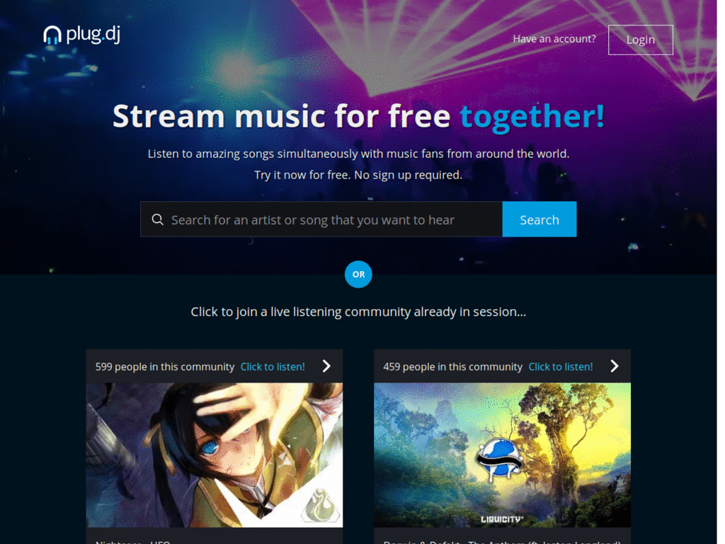 plug.dj - Transparent dashboard and store
