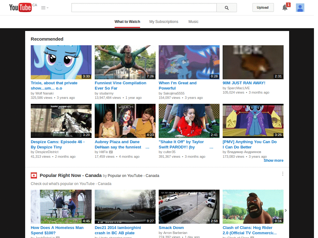 Dark Youtube theme k7