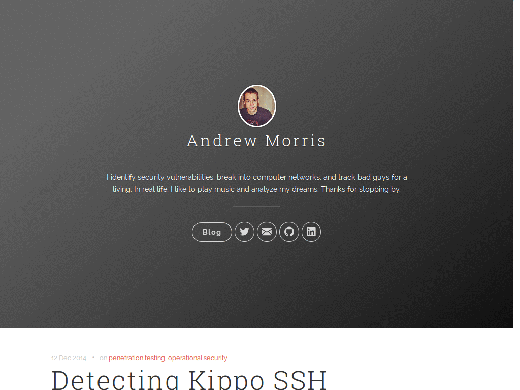 Andrew Morris' Blog Fix