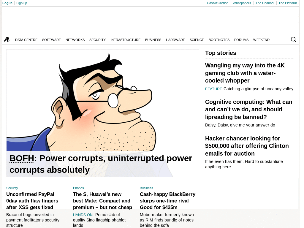 theregister.co.uk - Minimalist
