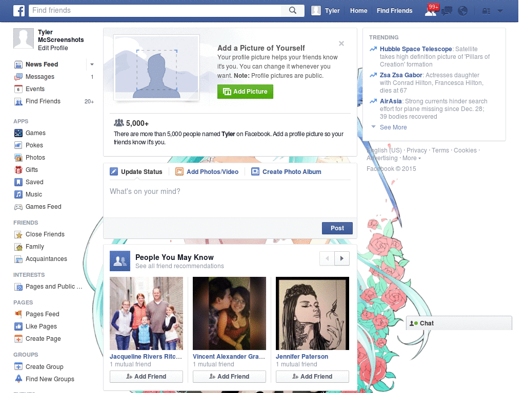 My Facebook Layout - Anime