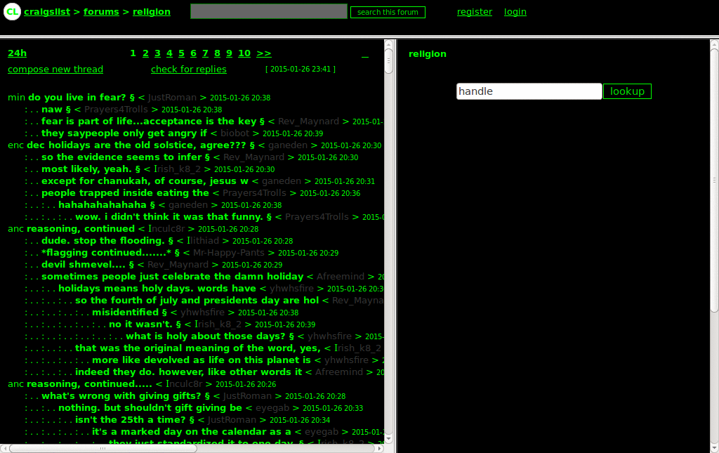 Craigslist Christmas Style