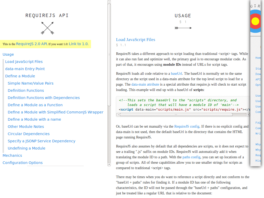 RequireJS API Docs