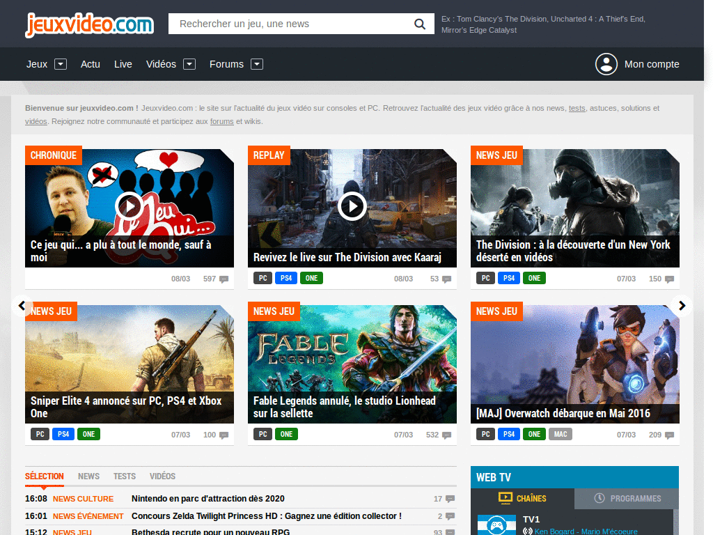 Jeuxvideo.com - No Machines/Store [MÀJ Responsive]
