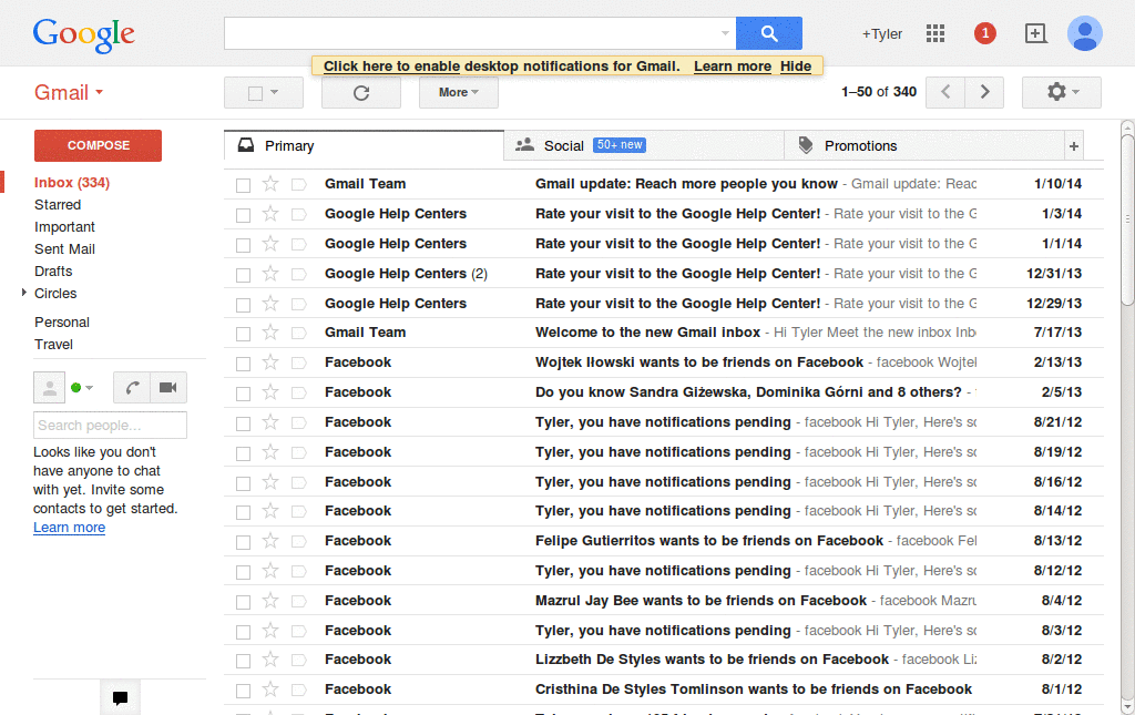 Input font - gmail