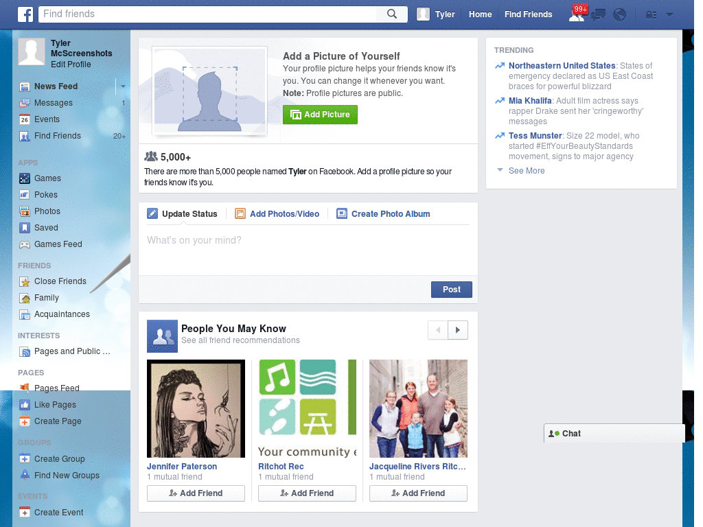 Facebook theme v1