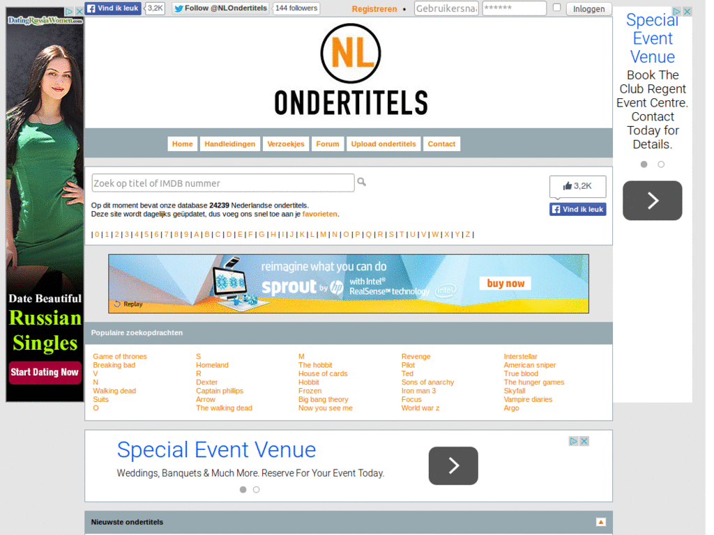 NLOndertitels.com - adblocked & tweaked