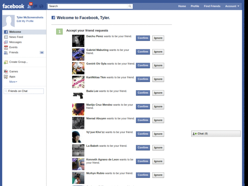 Facebook [OLD] - bw's Blue Design